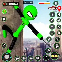 Download Spider Hero Stickman Rope Hero MOD [Unlimited money] + MOD [Menu] APK for Android