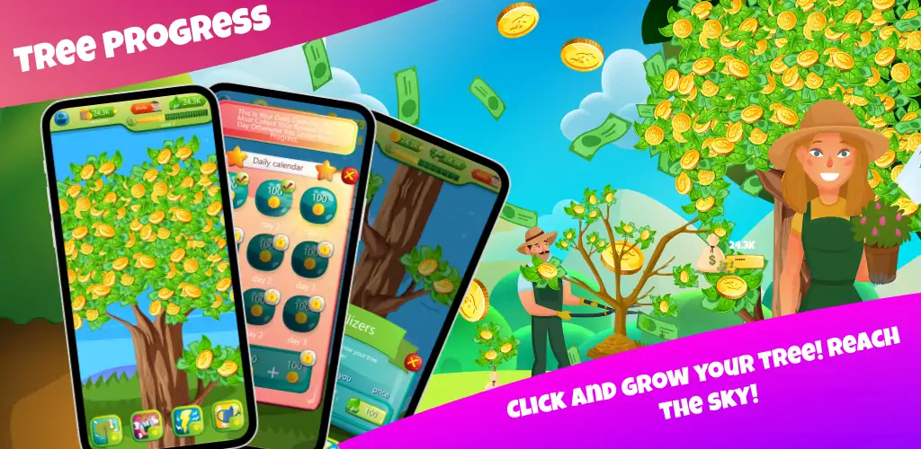 Download Tree garden - Grow your Tree! MOD [Unlimited money] + MOD [Menu] APK for Android