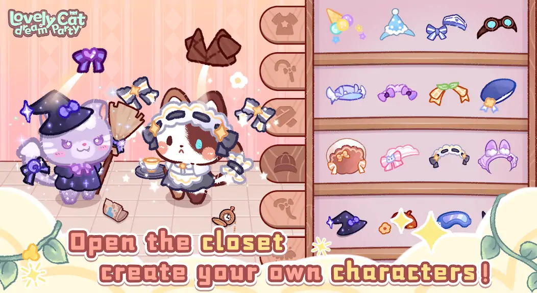 Download Lovely cat dream party MOD [Unlimited money/coins] + MOD [Menu] APK for Android