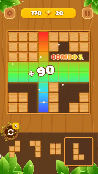 Download Woody Block Puzzle: Wood Game MOD [Unlimited money] + MOD [Menu] APK for Android