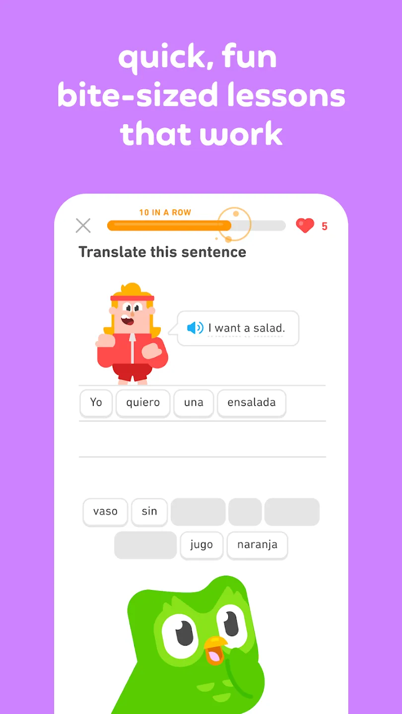 Duolingo Premium v6.80.6 APK Мод (Всё открыто) Screenshot 3 Duolingo Premium v6.80.6 APK Мод (Всё открыто) Screenshot 3