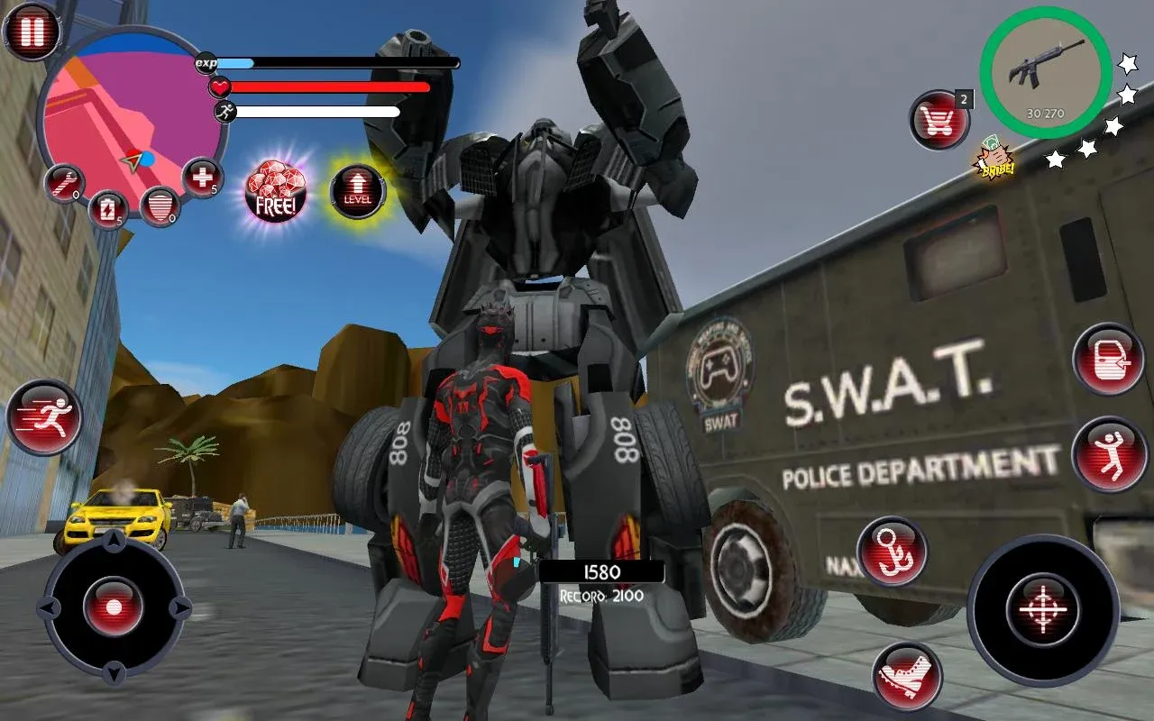 Rope Hero v3.7.1 APK Мод (Много денег) Screenshot 4 Rope Hero v3.7.1 APK Мод (Много денег) Screenshot 4