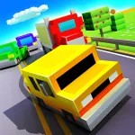 Blocky Highway: Traffic Racing v1.2.7 APK Мод (Много денег)