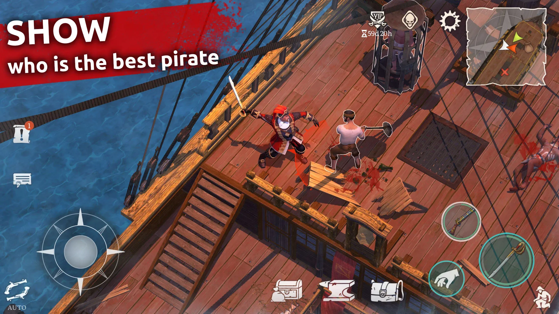 PACIFIC WARSHIPS: Морское ПвП [мод: бесконечные патроны] Screenshot 1