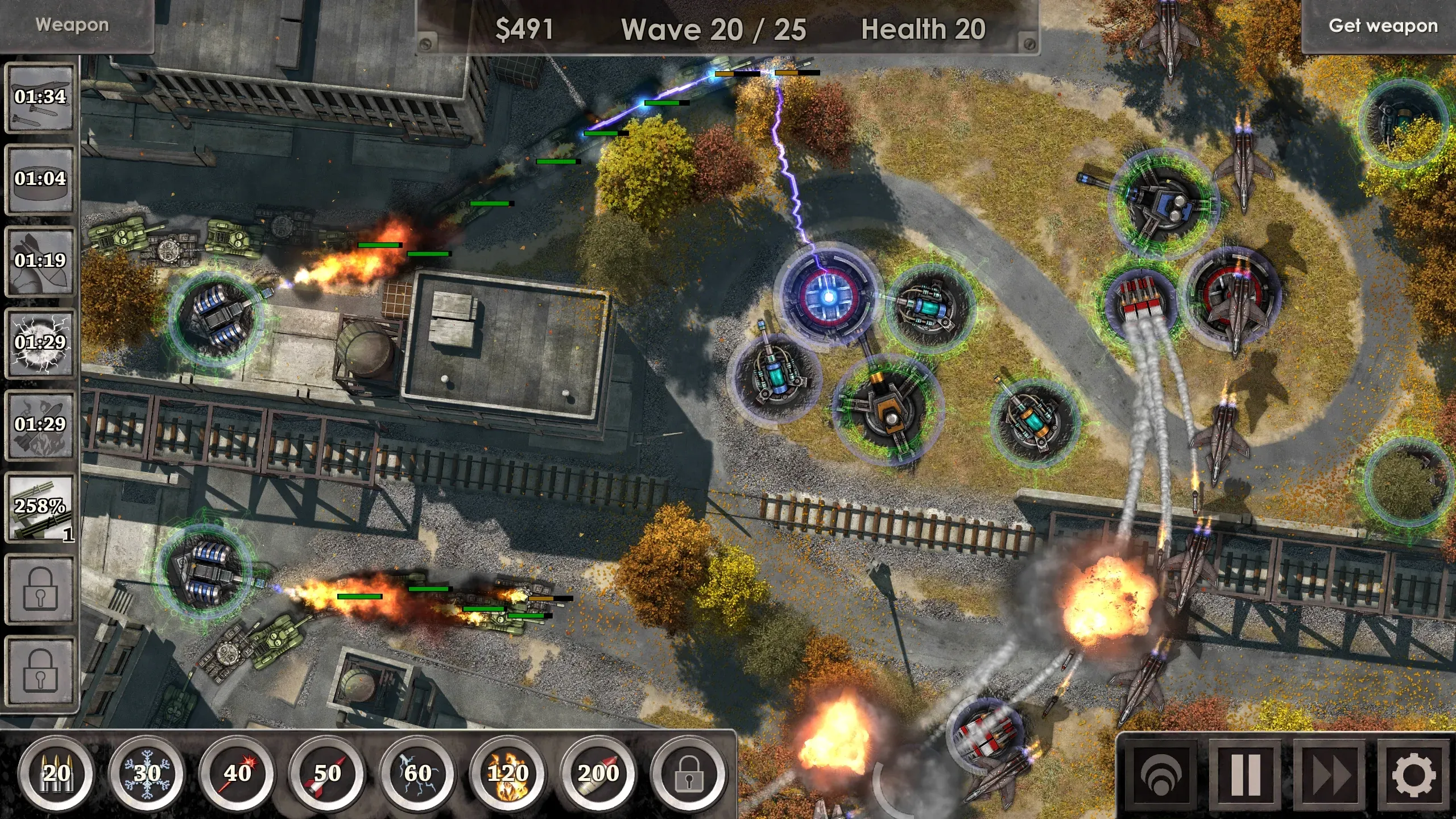 Defense Zone 3 Ultra HD v1.6.50 APK Мод (Меню, Много денег) Screenshot 2 Defense Zone 3 Ultra HD v1.6.50 APK Мод (Меню, Много денег) Screenshot 2