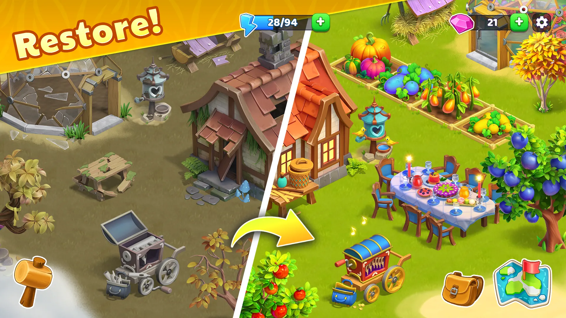 Bermuda Adventures: игра-ферма v1.19.0 APK Мод (Бесплатные покупки) Screenshot 3 Bermuda Adventures: игра-ферма v1.19.0 APK Мод (Бесплатные покупки) Screenshot 3