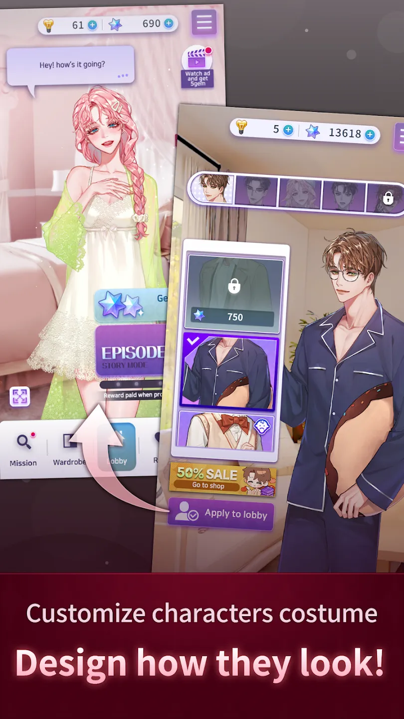 Dear My God : otome story game [мод: бесплатные премиум выборы] Screenshot 4