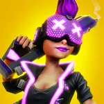 Gridpunk королевская битва v1.2.39 APK Мод (Меню, Много денег, Скорость игры)
