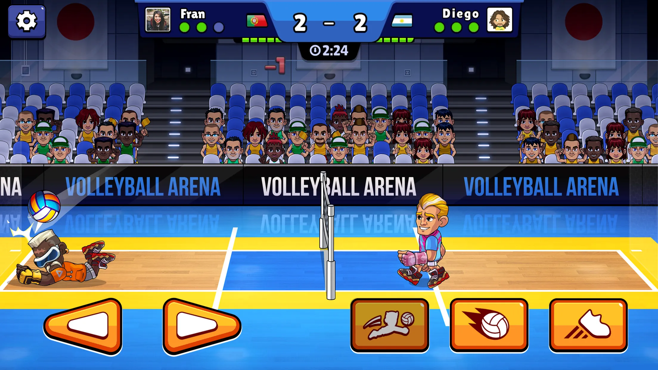 Volleyball Arena: Spike Hard v18.0.0 APK Мод (Меню, Оглушить противника, Удвоить очки) Screenshot 1 Volleyball Arena: Spike Hard v18.0.0 APK Мод (Меню, Оглушить противника, Удвоить очки) Screenshot 1