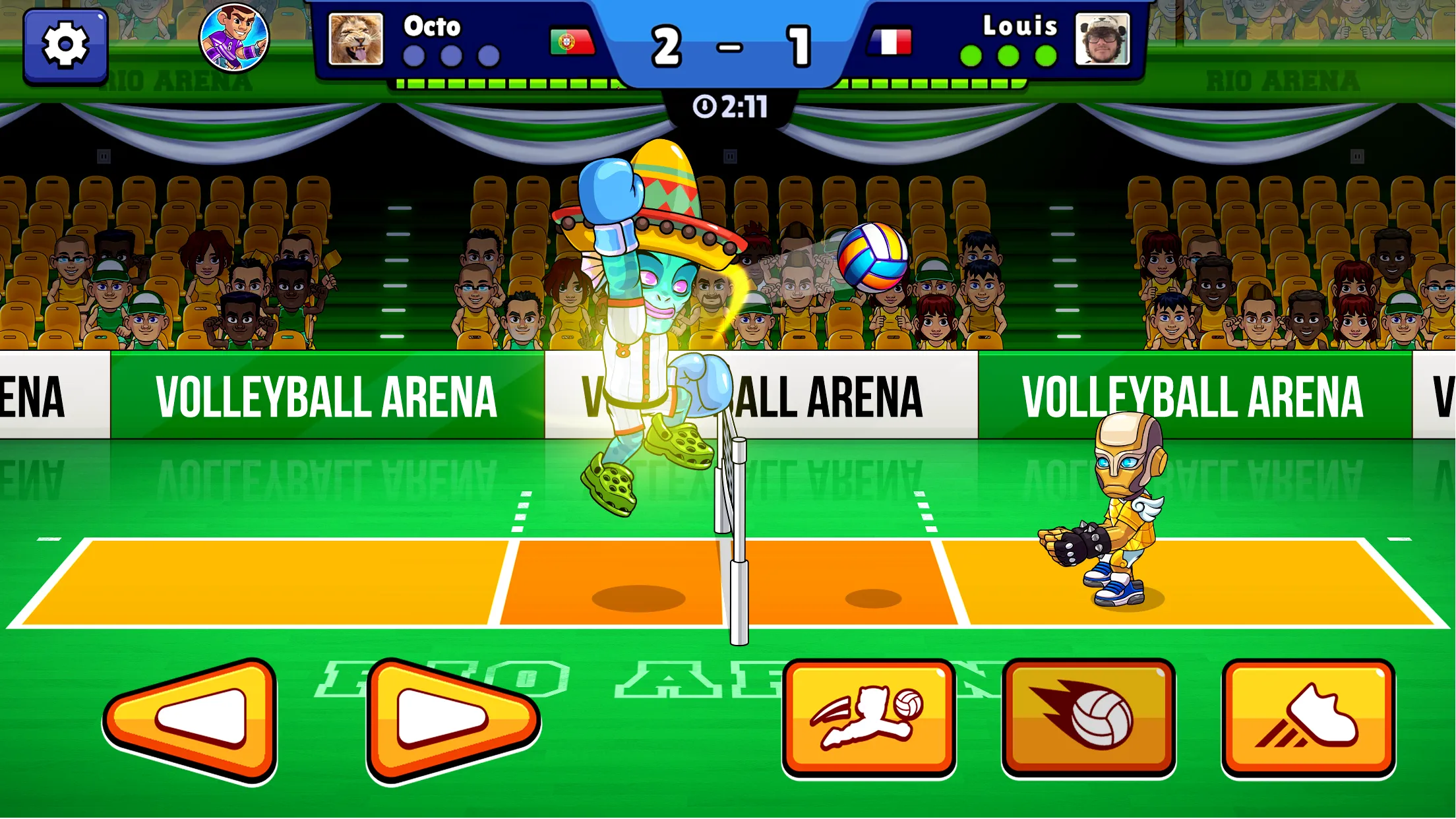 Volleyball Arena: Spike Hard v18.0.0 APK Мод (Меню, Оглушить противника, Удвоить очки) Screenshot 3 Volleyball Arena: Spike Hard v18.0.0 APK Мод (Меню, Оглушить противника, Удвоить очки) Screenshot 3