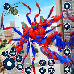 Download Spider Robot: Robot Car Games MOD [Unlimited money] + MOD [Menu] APK for Android