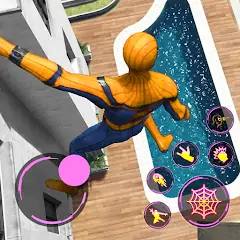 Download Superhero Fighting Rope Game MOD [Unlimited money/coins] + MOD [Menu] APK for Android