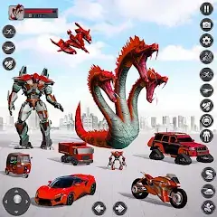 Download Snake Robot Car Transform 3D MOD [Unlimited money/coins] + MOD [Menu] APK for Android