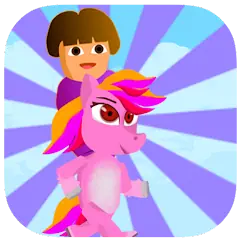 Download Dora Riding Pony Escape Jungle MOD [Unlimited money/gems] + MOD [Menu] APK for Android