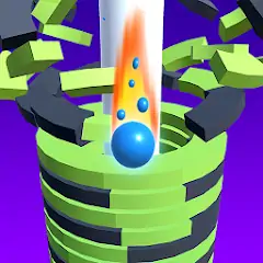 Download Drop Stack Ball - Helix Crash MOD [Unlimited money] + MOD [Menu] APK for Android