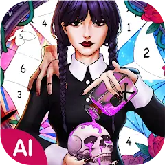Download AI Coloring, Color by number MOD [Unlimited money/coins] + MOD [Menu] APK for Android