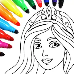 Download Princess Coloring Game MOD [Unlimited money] + MOD [Menu] APK for Android
