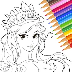 Download Princess Coloring:Drawing Game MOD [Unlimited money/coins] + MOD [Menu] APK for Android