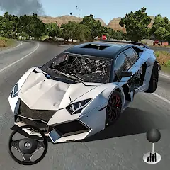 Download Mega Car Crash Simulator MOD [Unlimited money/gems] + MOD [Menu] APK for Android