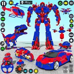 Robot Car Games Dino Transform