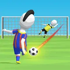 Download Stickman Freekick: Soccer game MOD [Unlimited money/gems] + MOD [Menu] APK for Android