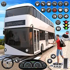 Download Coach Bus Driving Games 3D MOD [Unlimited money] + MOD [Menu] APK for Android