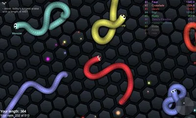 Baixe slither.io (MOD de Compras Grátis) para Android - Captura de tela 1