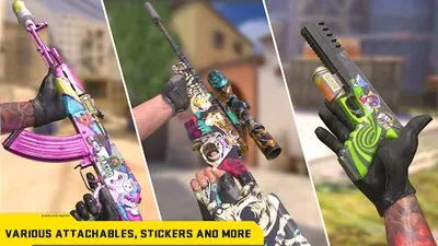 Baixe Counter Attack Multiplayer FPS (Todos os MODs Desbloqueados) para Android - Captura de tela 2