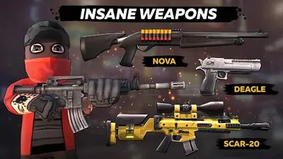 Baixe KUBOOM 3D: FPS Shooter (Todos os MODs Desbloqueados) para Android - Captura de tela 2