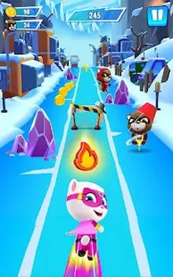 Baixe Talking Tom Hero Dash (Todos os MODs Desbloqueados) para Android - Captura de tela 2