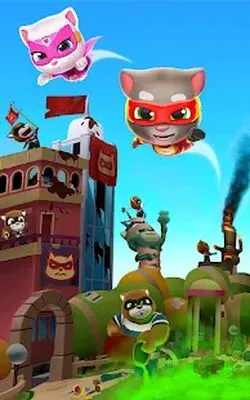 Baixe Talking Tom Hero Dash (Todos os MODs Desbloqueados) para Android - Captura de tela 3