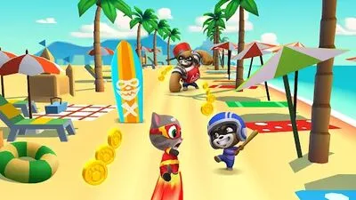 Baixe Talking Tom Hero Dash (Todos os MODs Desbloqueados) para Android - Captura de tela 4