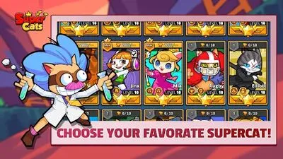 Baixe Super Cats (Dinheiro Infinito MOD) para Android - Captura de tela 3