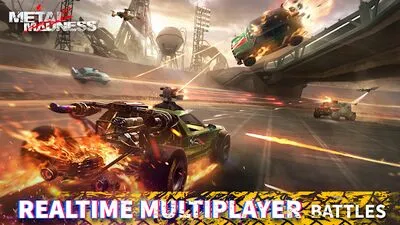 Baixe METAL MADNESS PvP: Car Shooter (MOD de Compras Grátis) para Android - Captura de tela 1