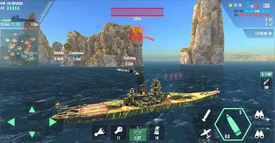 Baixe Battle of Warships: Naval Blitz (MOD Dinheiro Ilimitado) para Android - Captura de tela 2