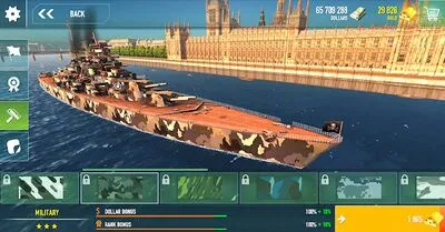 Baixe Battle of Warships: Naval Blitz (MOD Dinheiro Ilimitado) para Android - Captura de tela 3