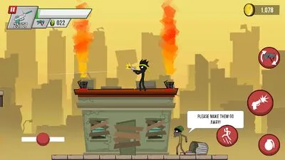 Baixe Stickman vs Zombies (Todos os MODs Desbloqueados) para Android - Captura de tela 4