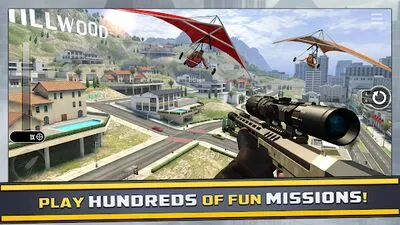 Baixe Pure Sniper: City Gun Shooting (MOD Dinheiro Infinito) para Android - Captura de tela 1