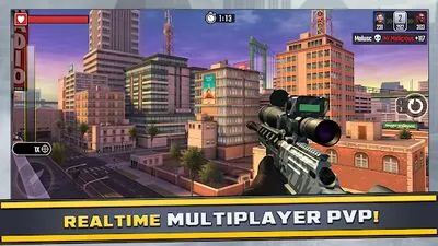 Baixe Pure Sniper: City Gun Shooting (MOD Dinheiro Infinito) para Android - Captura de tela 2