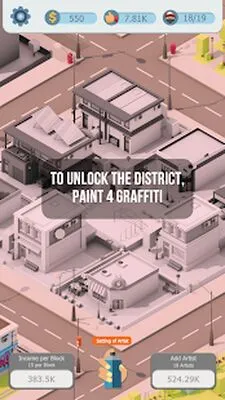 Baixe Idle Graffiti (MOD de Moedas Ilimitadas) para Android - Captura de tela 4