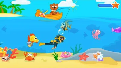 Baixe Fishing for Kids (Todos os MODs Desbloqueados) para Android - Captura de tela 1