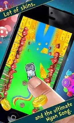 Baixe Nyan Cat: The Space Journey (MOD de Compras Grátis) para Android - Captura de tela 2