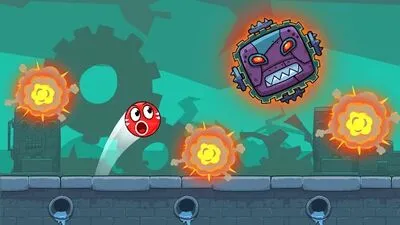 Baixe Red Ball Roller (MOD de Compras Grátis) para Android - Captura de tela 4