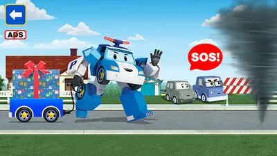 Baixe Robocar Poli: Jogos de Carteiro! (MOD Premium Desbloqueado) para Android - Captura de tela 2
