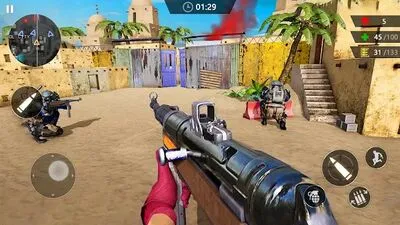 Baixe Gun Strike: Offline Shooting 3D (MOD Dinheiro Infinito) para Android - Captura de tela 3