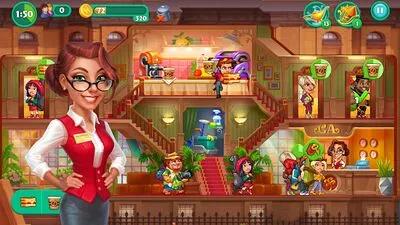 Baixe Grand Hotel Mania: Jogos de Hotel (MOD Premium Desbloqueado) para Android - Captura de tela 1