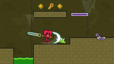 Baixe Red Stickman: Animação vs Stickman Fighting (MOD de Compras Grátis) para Android - Captura de tela 2