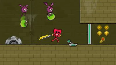 Baixe Red Stickman: Animação vs Stickman Fighting (MOD de Compras Grátis) para Android - Captura de tela 3