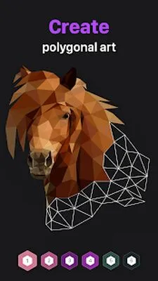 Baixe Polygon: Coloring-Book, Art (MOD Dinheiro Infinito) para Android - Captura de tela 2