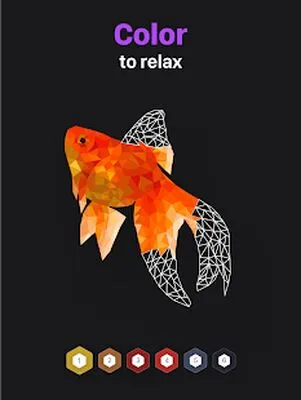 Baixe Polygon: Coloring-Book, Art (MOD Dinheiro Infinito) para Android - Captura de tela 4